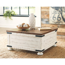 Farmhouse coffee deals table wayfair